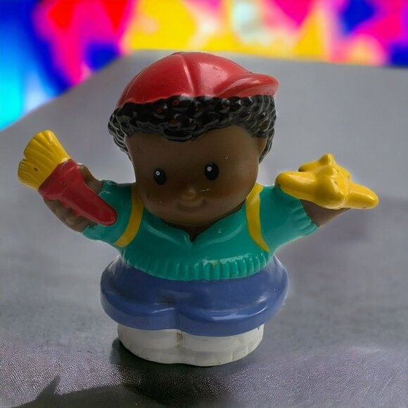 Fisher Price Little People Michael With Airplane & Paint Brush from 2005 - Picture 1 of 8
